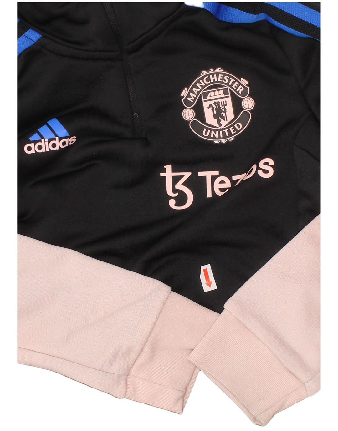 Bluza z kapturem ADIDAS Manchester United dla dziewcząt 7-8 lat w kolorze czarnym