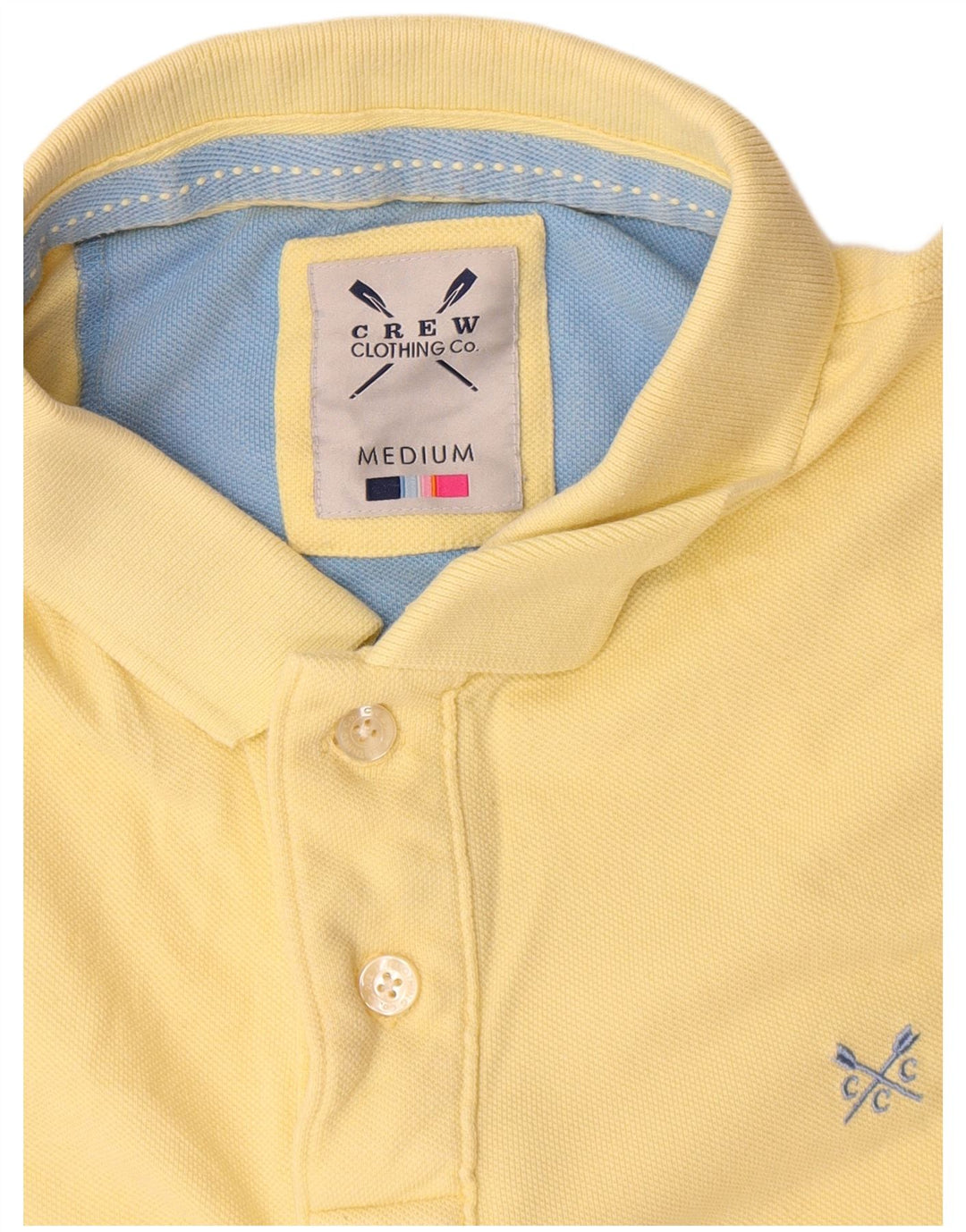 Męska koszulka polo Crew Clothing Średnia żółta bawełna