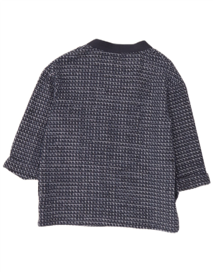 Marks & Spencer Damski sweter rozpinany z rękawem 3/4, UK 10, mały niebieski