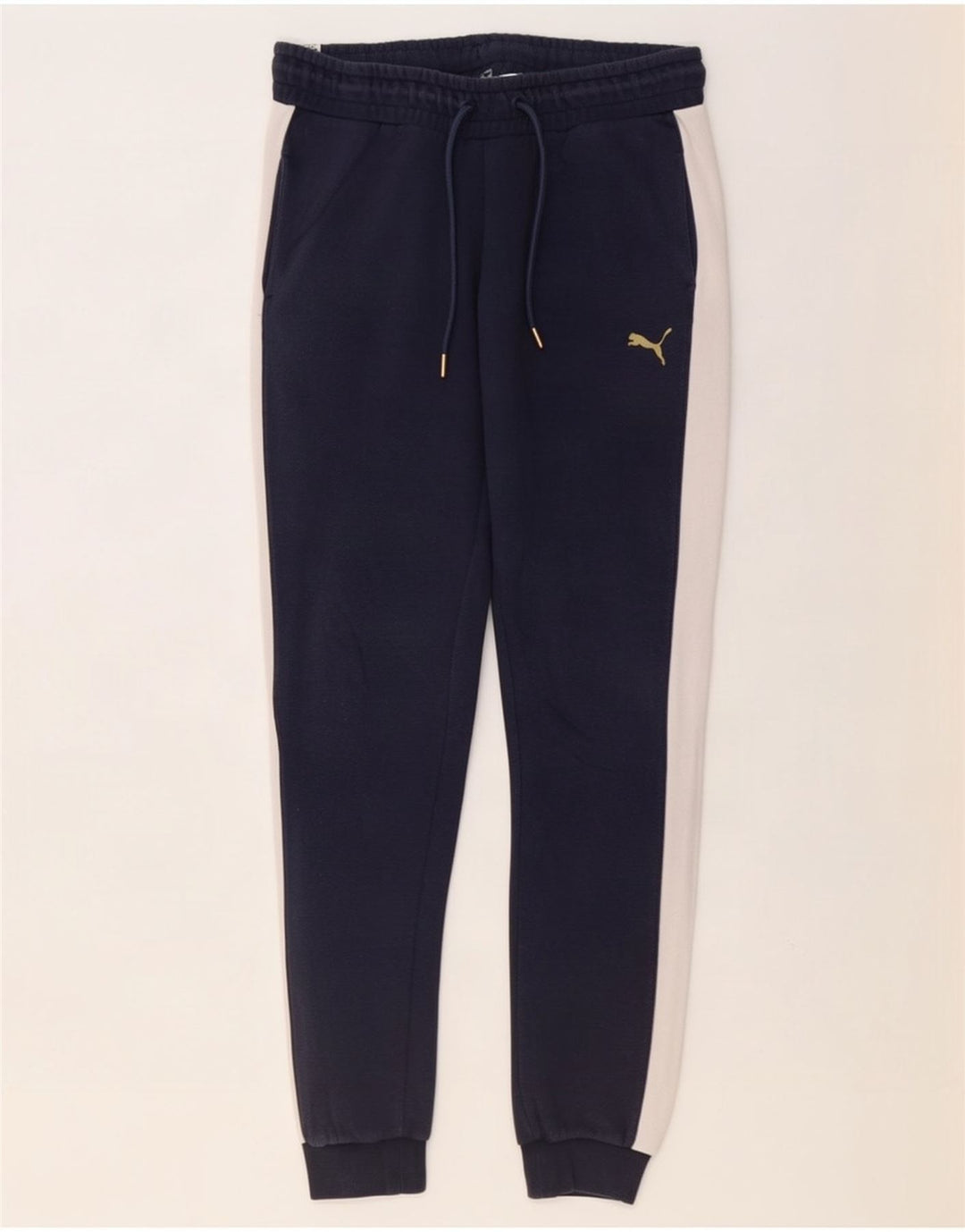 Damskie spodnie dresowe Puma Joggers, średni granat, blok kolorów