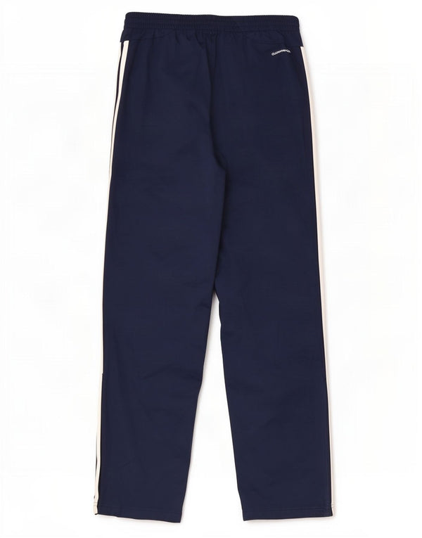 Męskie spodnie dresowe Adidas Climalite, duże W34 L32, granatowe, poliestrowe