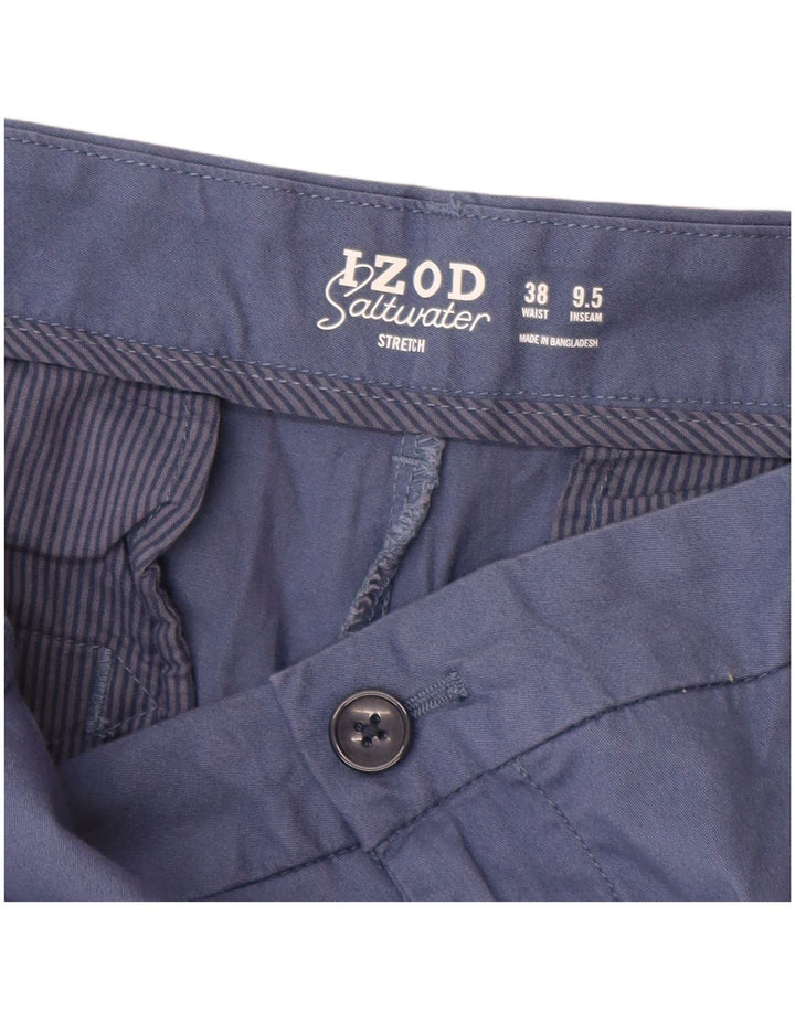 Męskie spodenki chino IZOD Salt Water W38 XL, niebieska bawełna