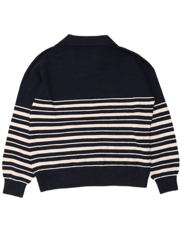 Damski sweter polo Marks & Spencer UK 14, średni granatowy