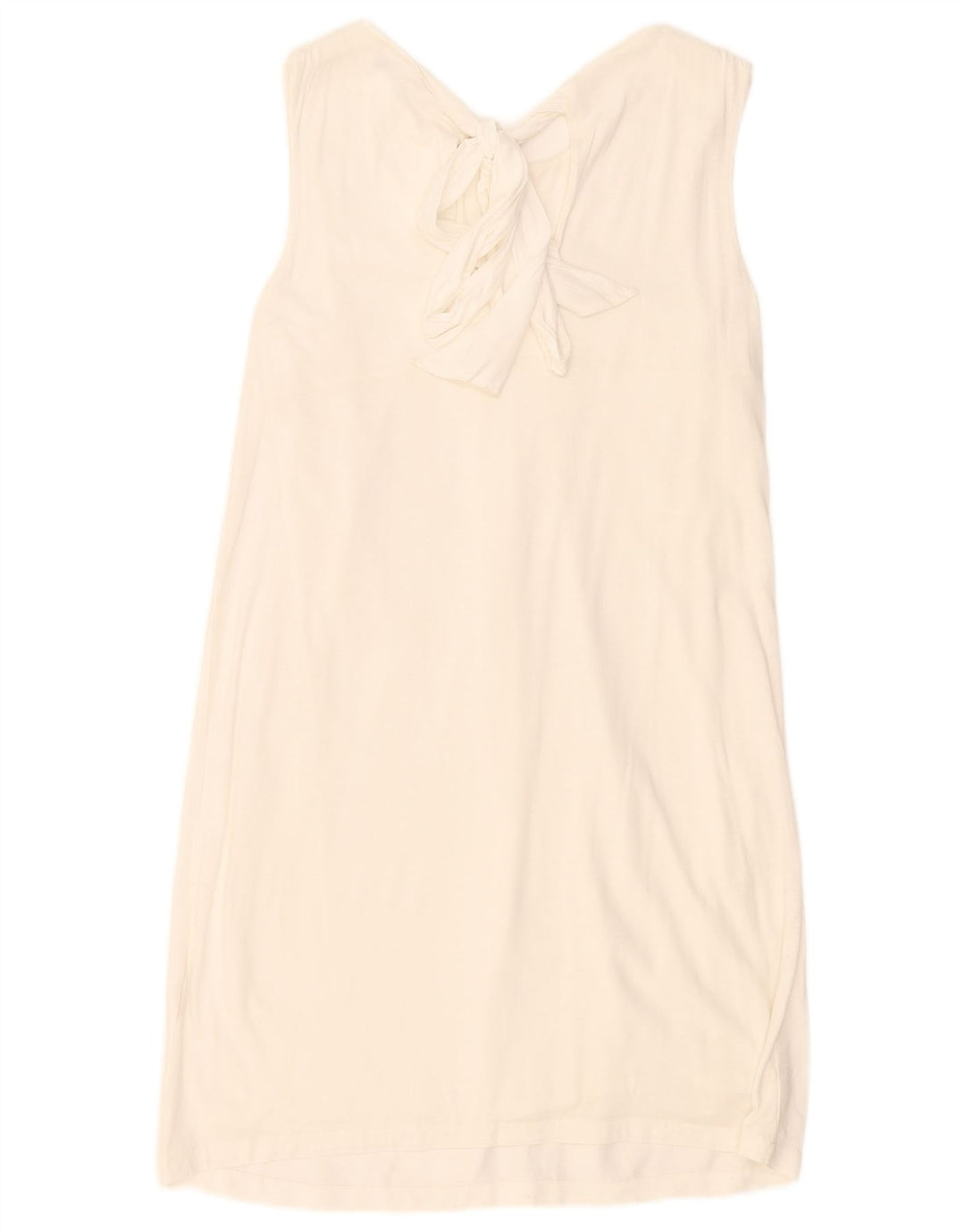 Sukienka damska Massimo Dutti bez rękawów, regularna, typu shift UK 10, mała, biała