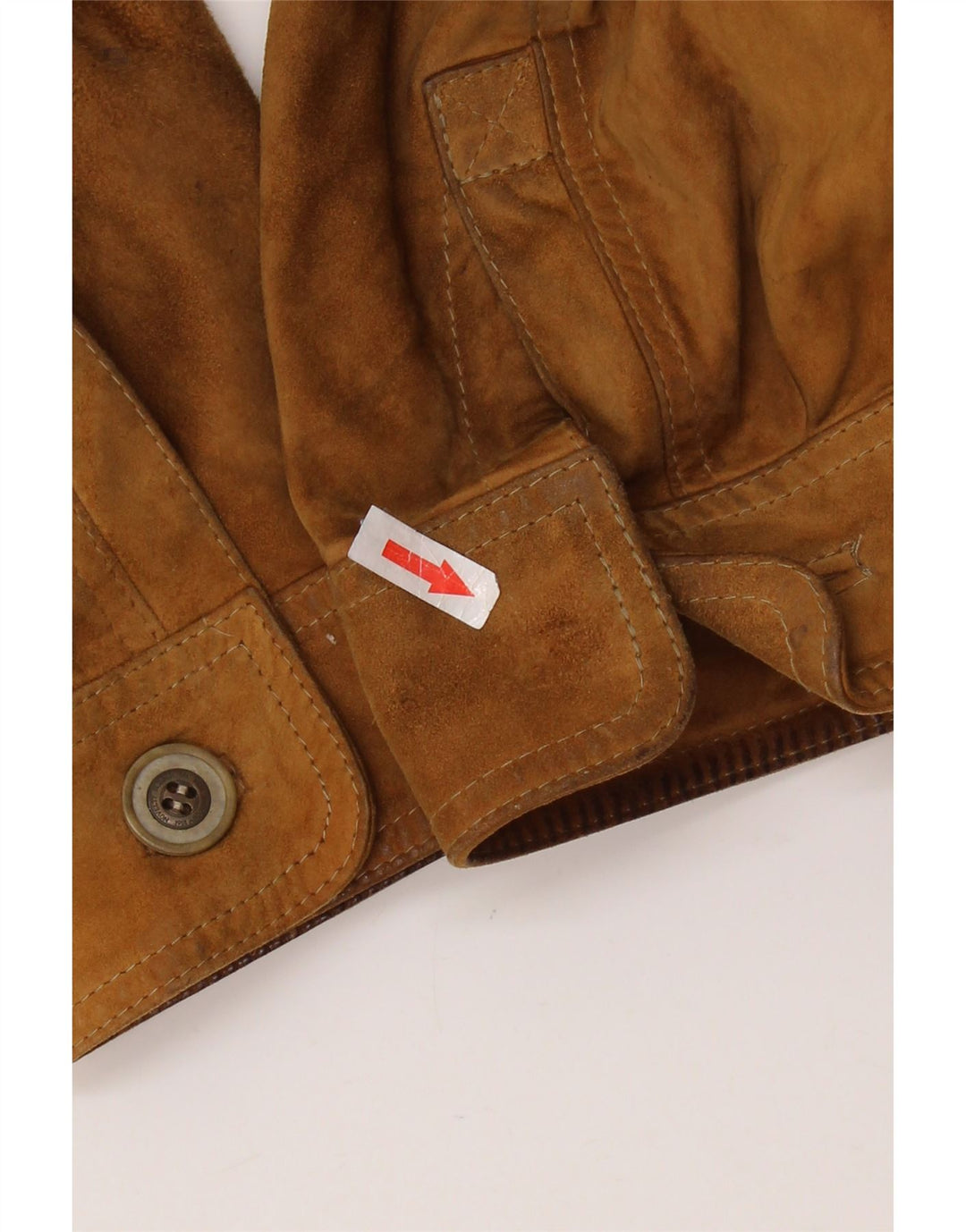 Zamszowy płaszcz męski ASGARD UK 42 XL brązowy