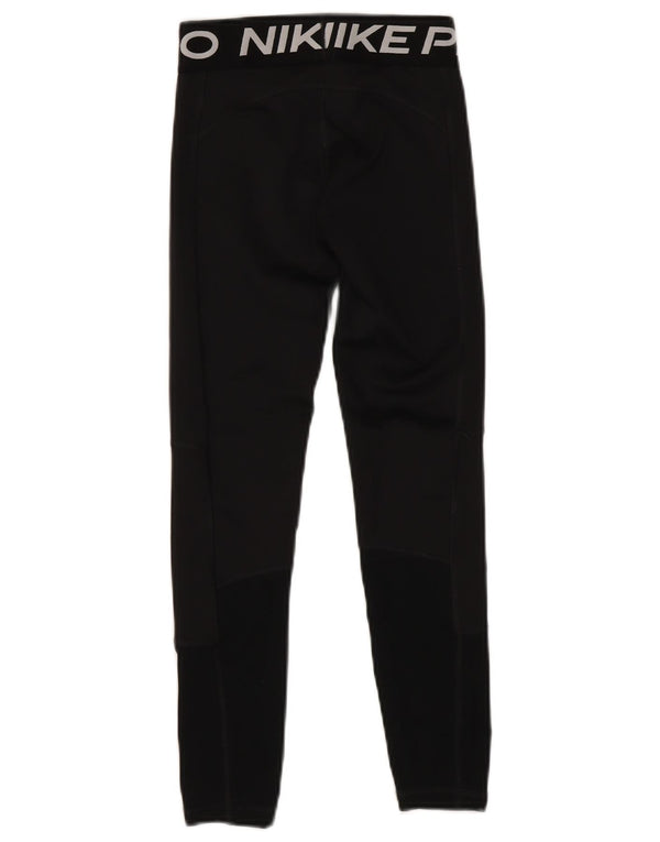 Dziewczęce legginsy NIKE Dri Fit z grafiką, 10-11 lat, średni czarny poliester