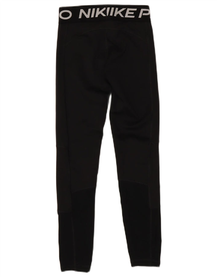 Dziewczęce legginsy NIKE Dri Fit z grafiką, 10-11 lat, średni czarny poliester