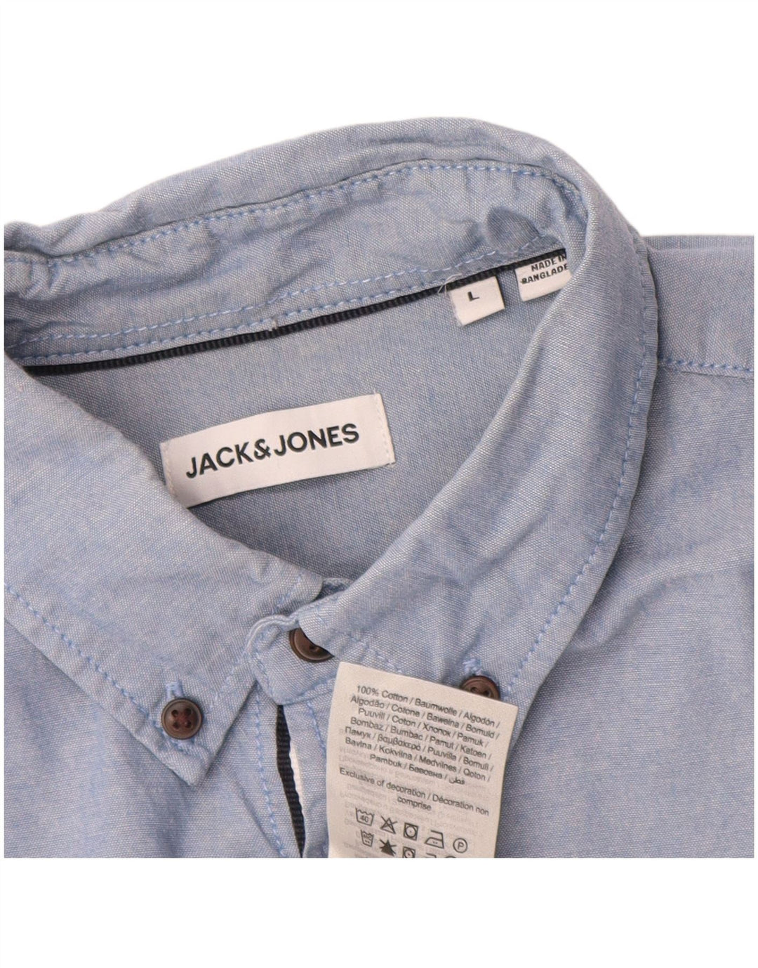 Koszula męska Jack & Jones, duża, niebieska, bawełniana