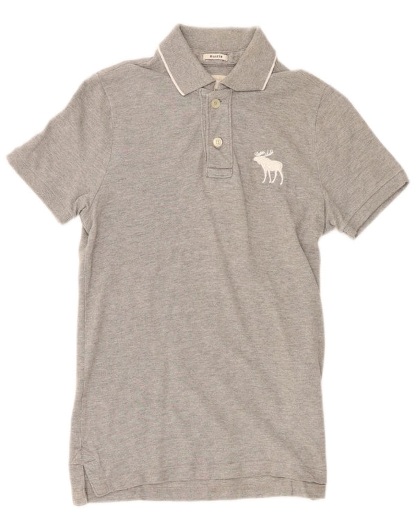 Chłopięca koszulka polo Abercrombie & Fitch 13-14 lat XL, szara, bawełniana