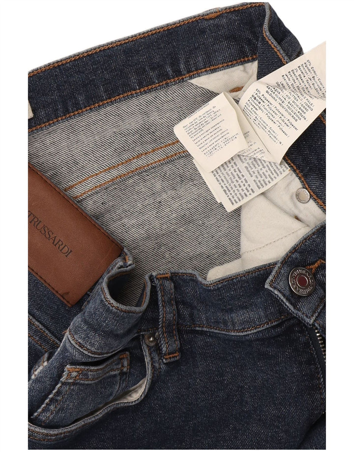 Damskie jeansy Trussardi IT 44 Medium W30 L32 Granatowa bawełna