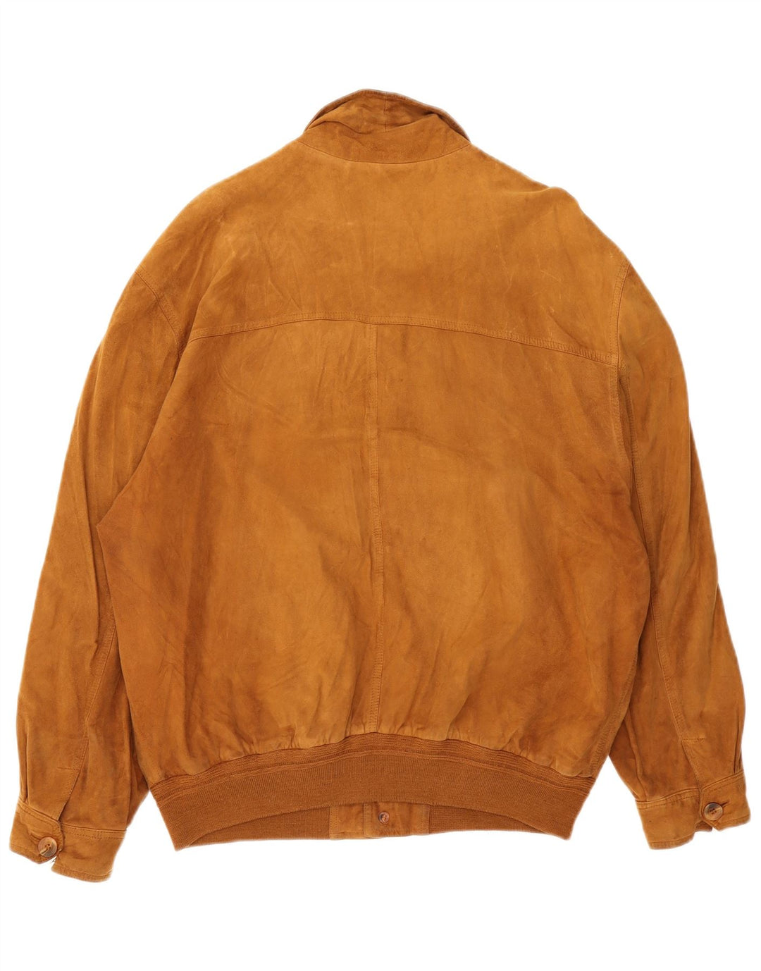 Vintage męska zamszowa kurtka bomber IT 56 3XL brązowa skóra