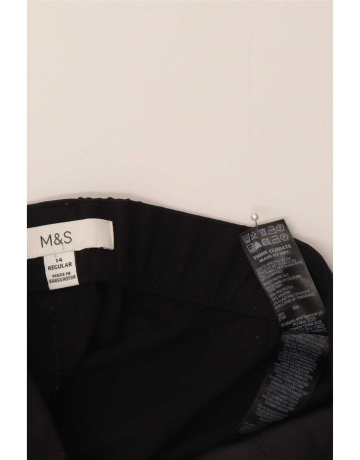 Damskie spodnie garniturowe Marks & Spencer UK 14 Medium W32 L29 Czarne