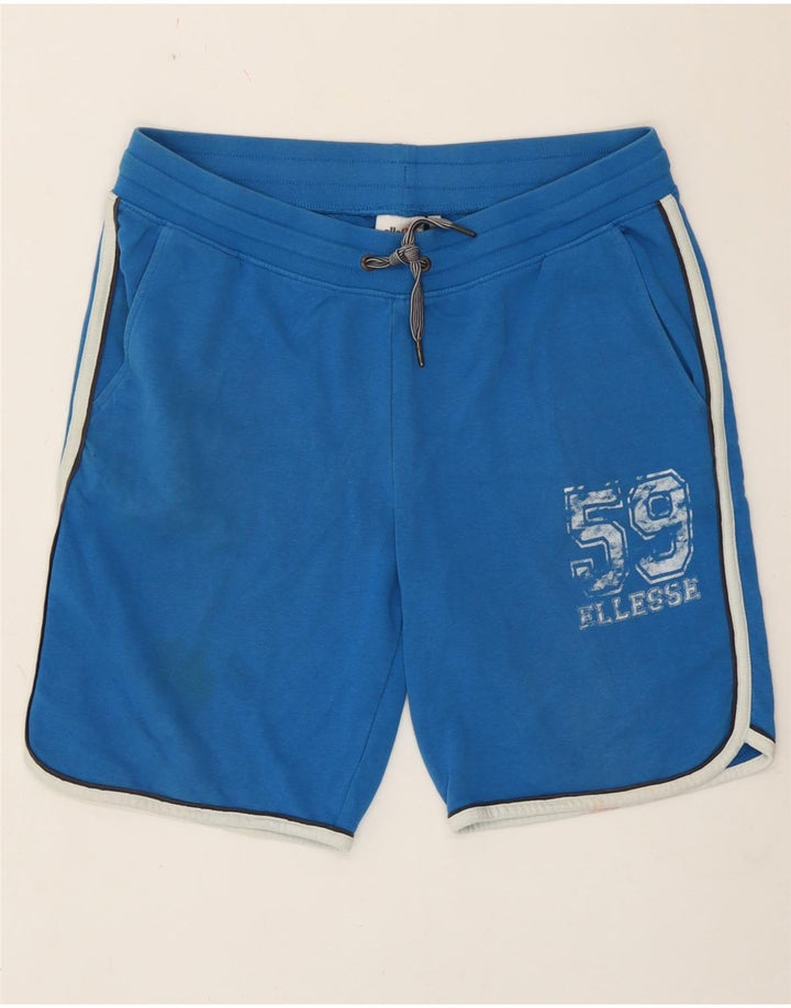 Męskie spodenki sportowe Ellesse Graphic, duże, niebieskie, bawełniane