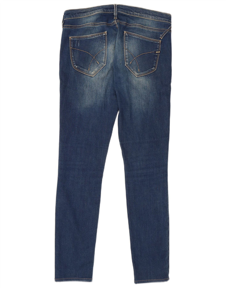 Damskie jeansy Skinny Gas W30 L32 Niebieskie