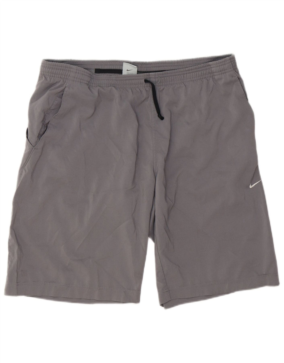 Męskie spodenki sportowe NIKE Dri Fit, duże, szare, z poliestru