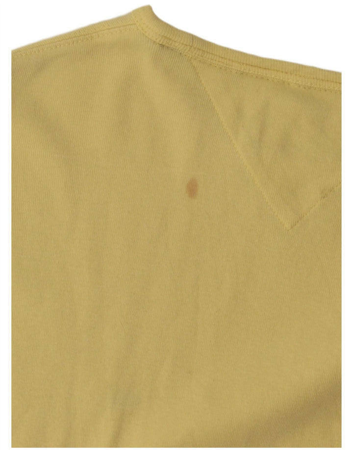T-shirt męski Tommy Hilfiger, średni żółty bawełniany
