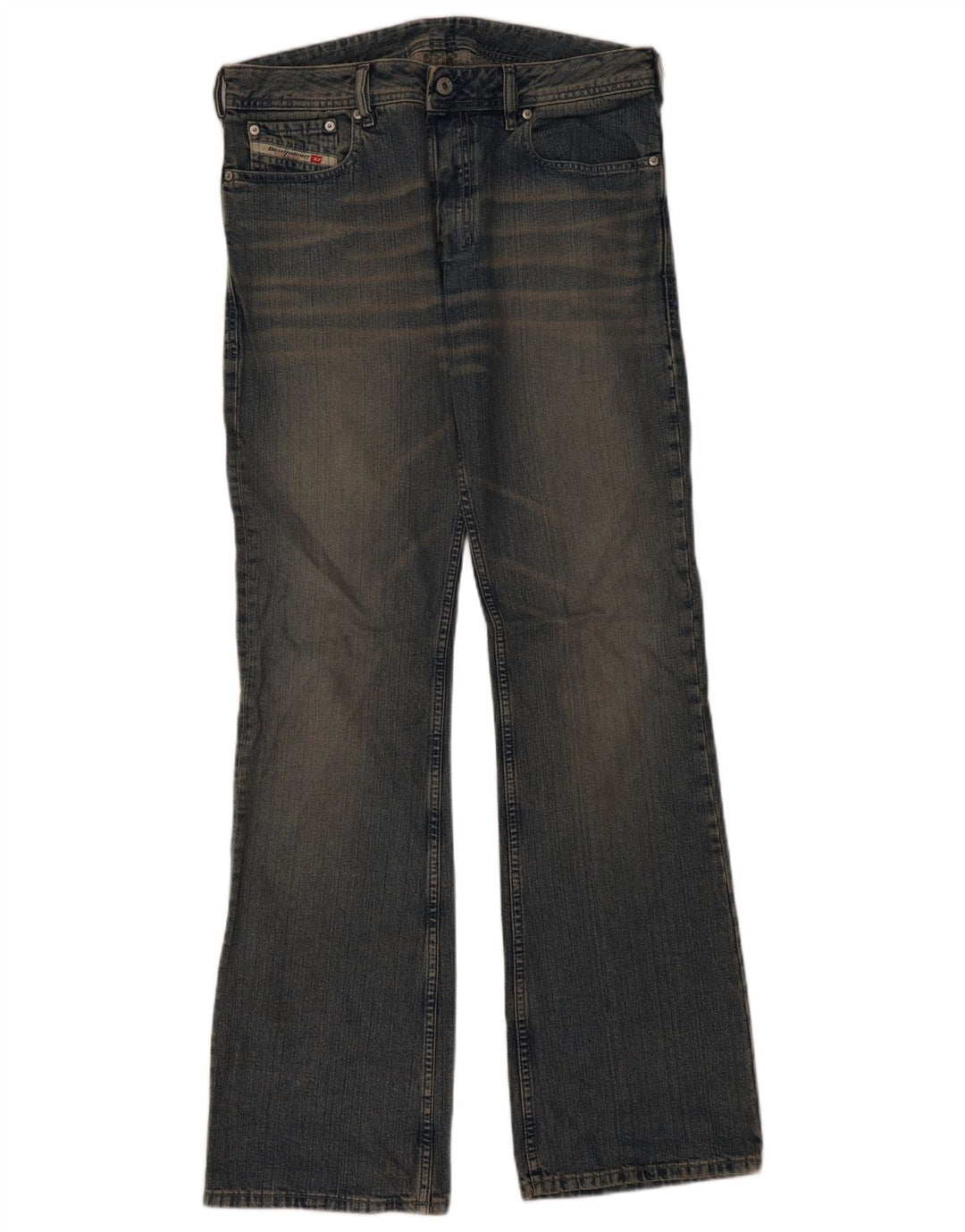 DIESEL Damskie jeansy Bootcut W32 L35 Niebieskie bawełniane