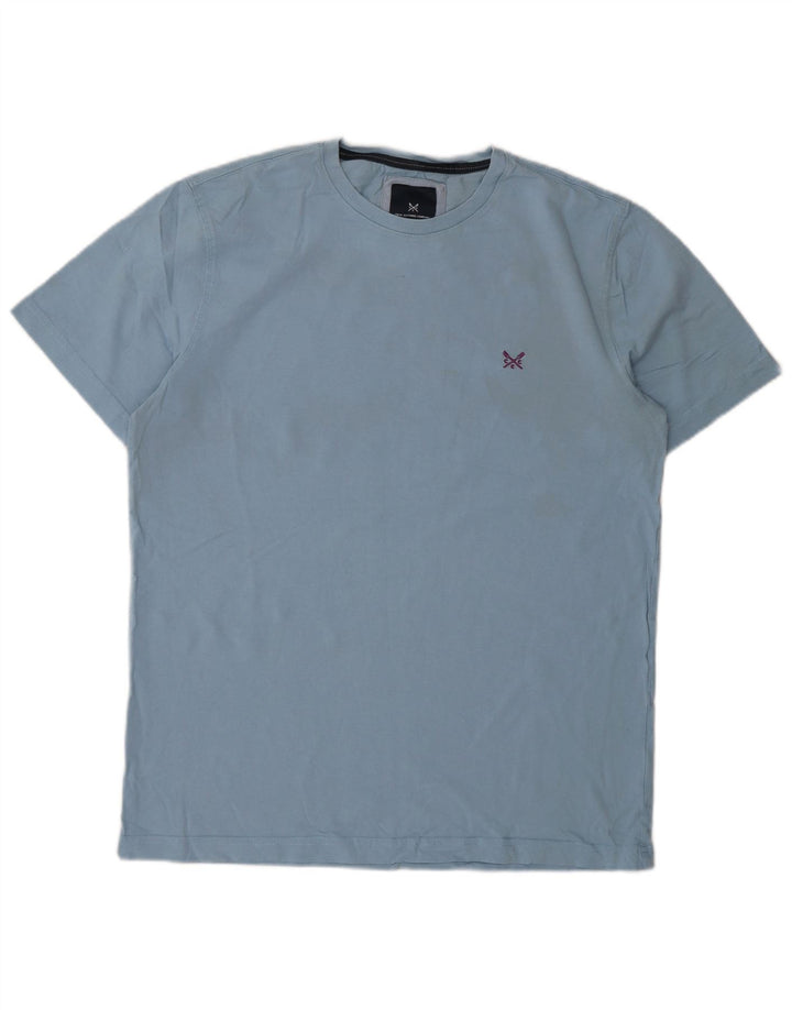Crew Clothing Męski T-shirt Top Średni Niebieski Bawełniany
