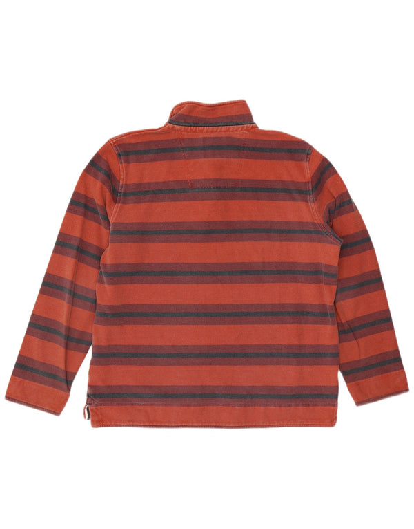 Crew Clothing Męska bluza z zamkiem błyskawicznym, sweter XL, bawełna w czerwone paski