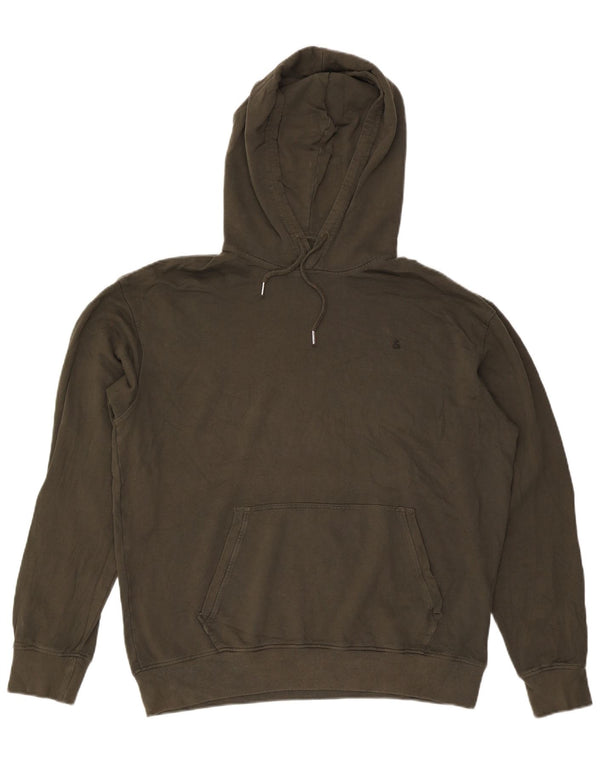 Męski sweter z kapturem Jack & Jones XL, bawełniany khaki