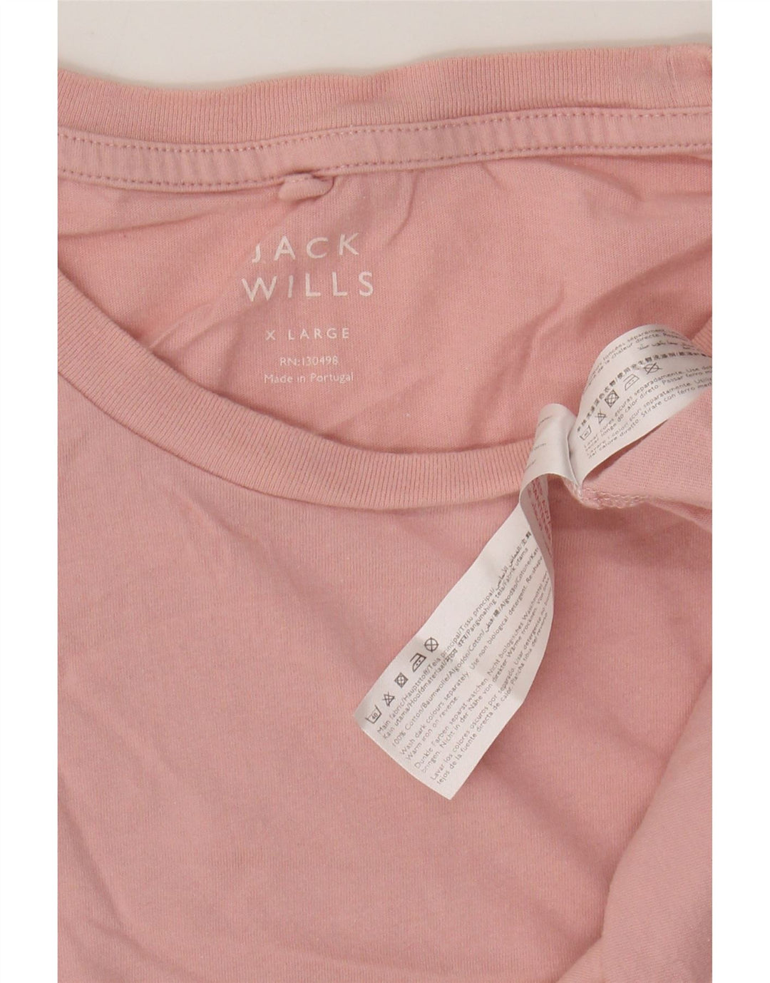 T-shirt męski JACK WILLS Top XL, różowy, bawełniany