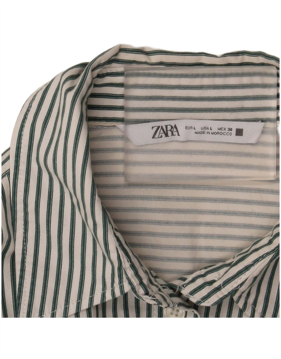 Damska koszula oversize Zara UK 16 w duże białe paski