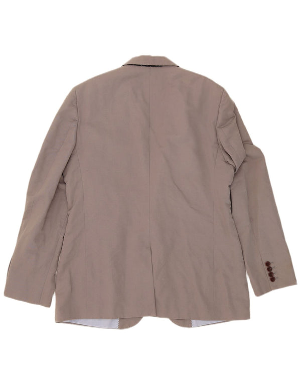 Crew Clothing Męska marynarka zapinana na 2 guziki UK 42 XL Szara bawełna