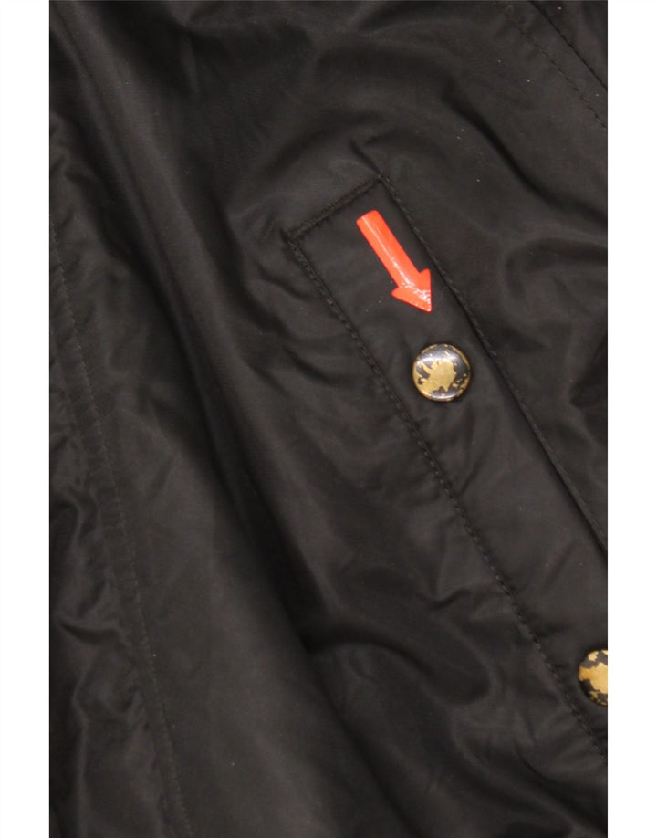 Męska wyściełana kurtka z kapturem Superdry UK 38 Średni czarny nylon