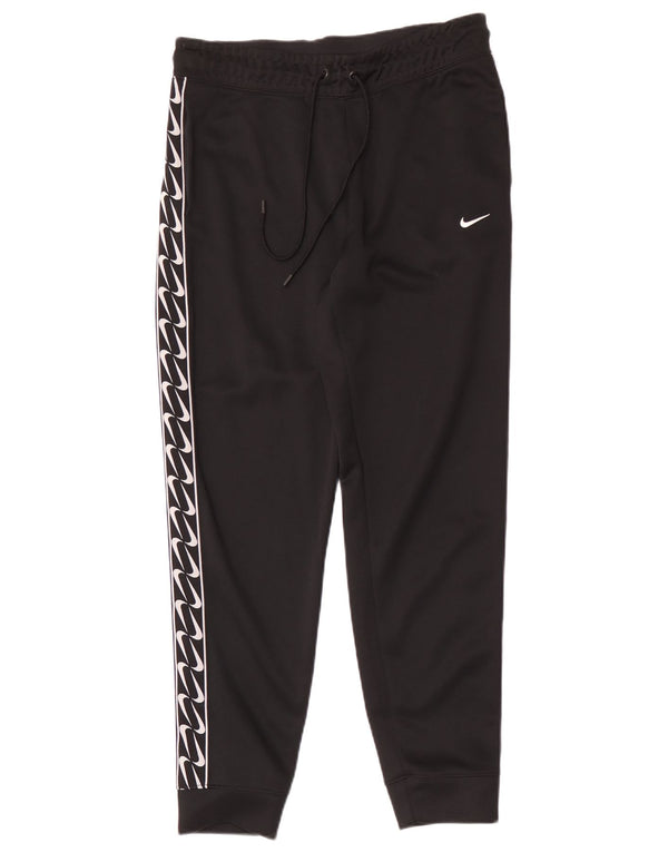 Męskie spodnie dresowe Nike Graphic, joggery, średni czarny poliester