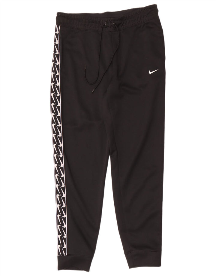 Męskie spodnie dresowe Nike Graphic, joggery, średni czarny poliester
