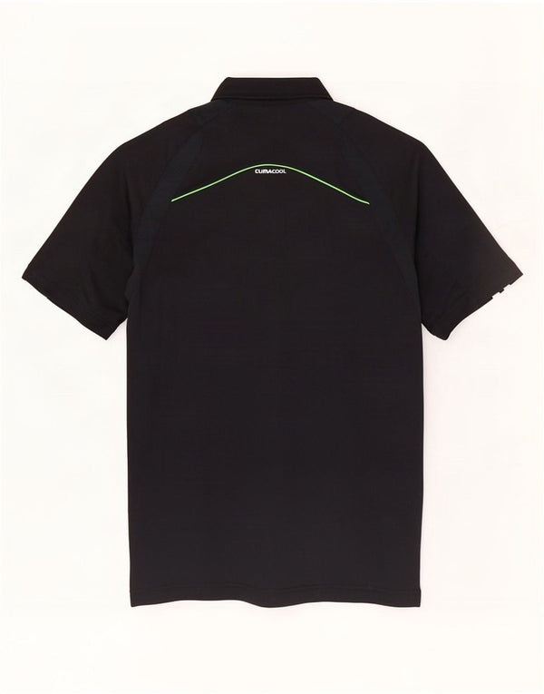 Męska koszulka polo Adidas Climacool, mała, czarna, z poliestru