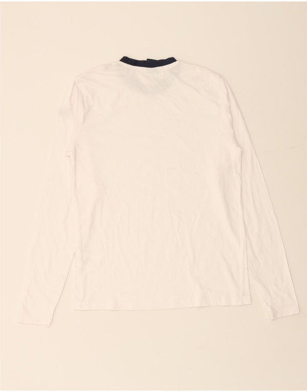 Top męski NORTH SAILS z długim rękawem XS, biały, bawełniany