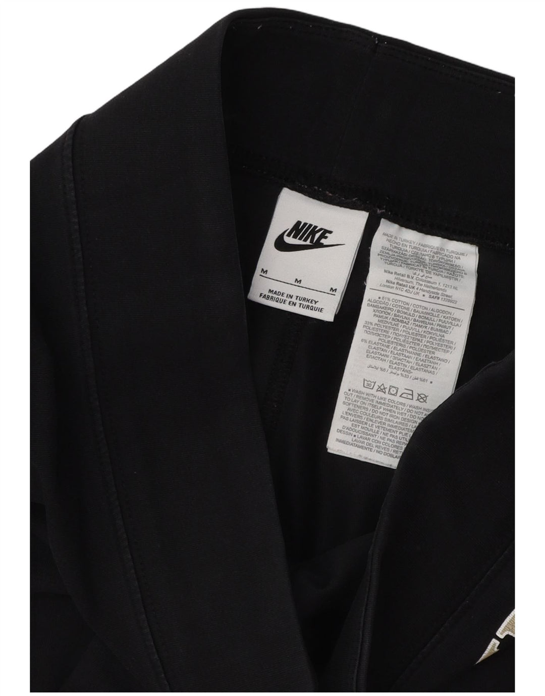 Damskie legginsy NIKE Graphic UK 14, średnie czarne, bawełniane