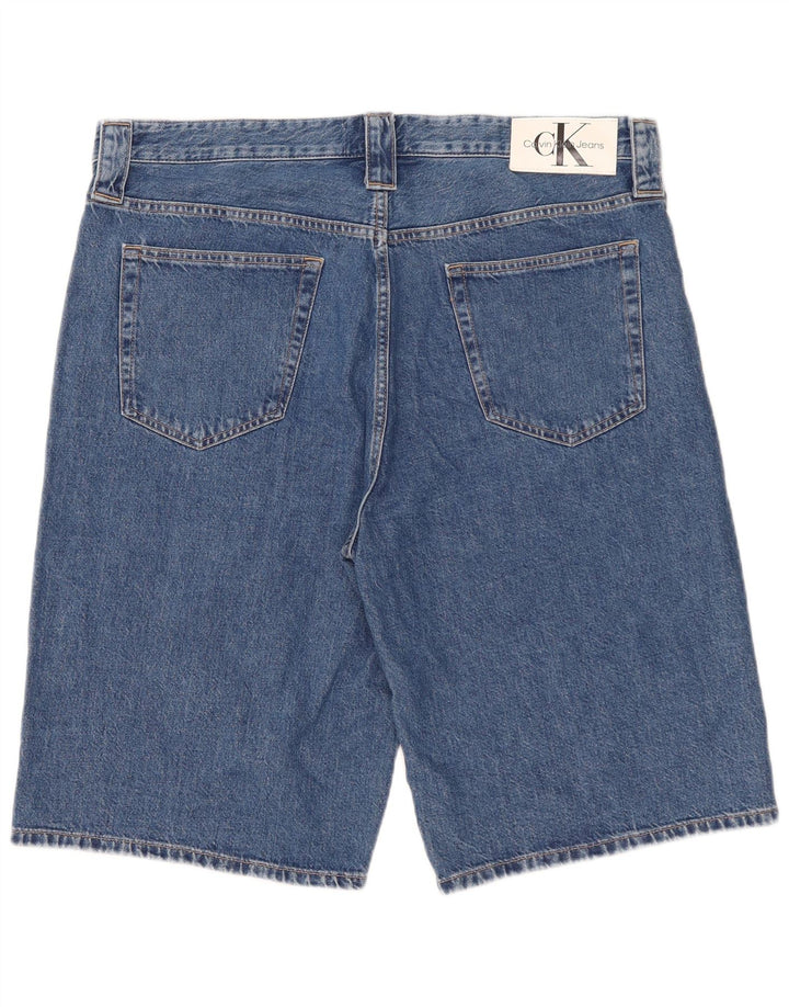 Męskie spodenki jeansowe Calvin Klein W36, duże, niebieskie, bawełniane