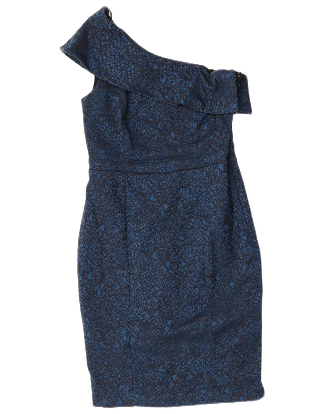 Next Sukienka damska na jedno ramię UK 10 Small Blue Paisley