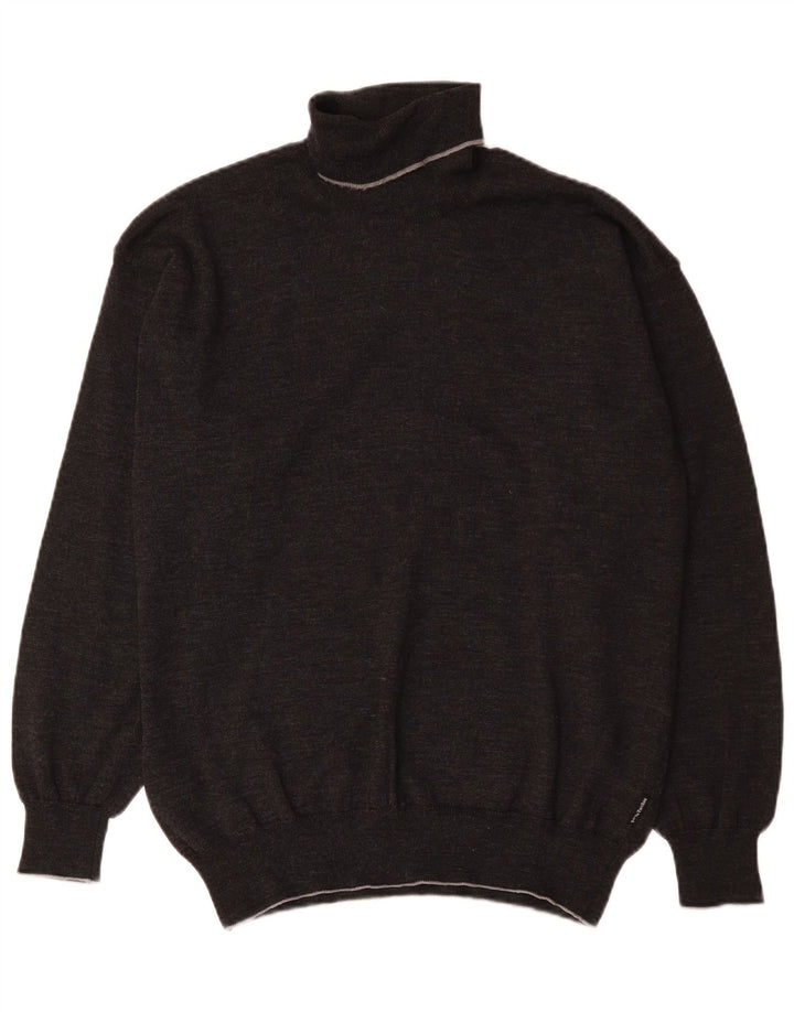 Męski sweter z golfem Sergio Tacchini, duży, szary
