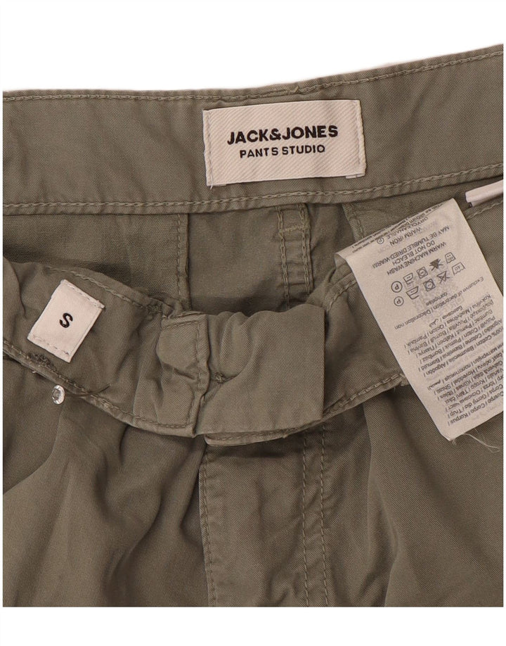 Męskie spodenki cargo Jack & Jones, małe W29, bawełna khaki