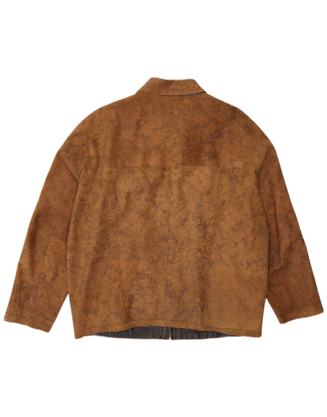 Dwustronna skórzana kurtka męska Vintage EU 56 3XL brązowa