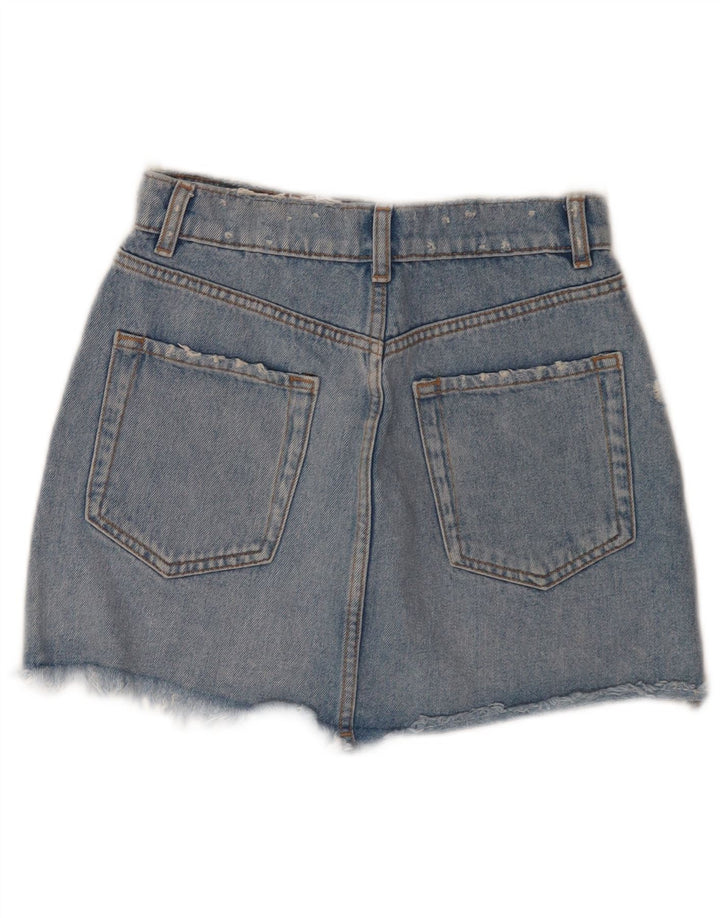 Damskie spodenki jeansowe Zara w trudnej sytuacji, małe W26 niebieskie