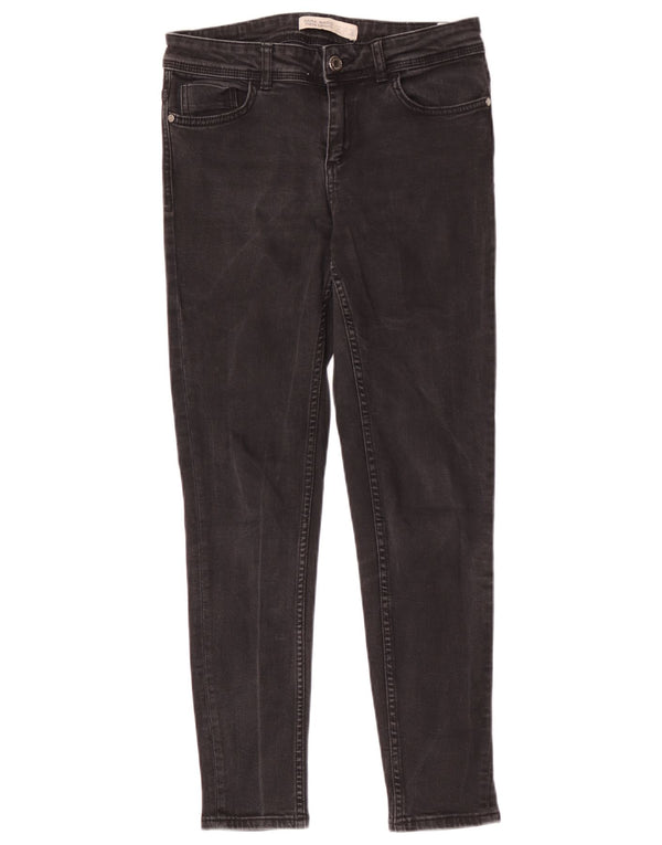 Damskie jeansy skinny Zara EU 36 XS W26 L27 Czarne bawełniane