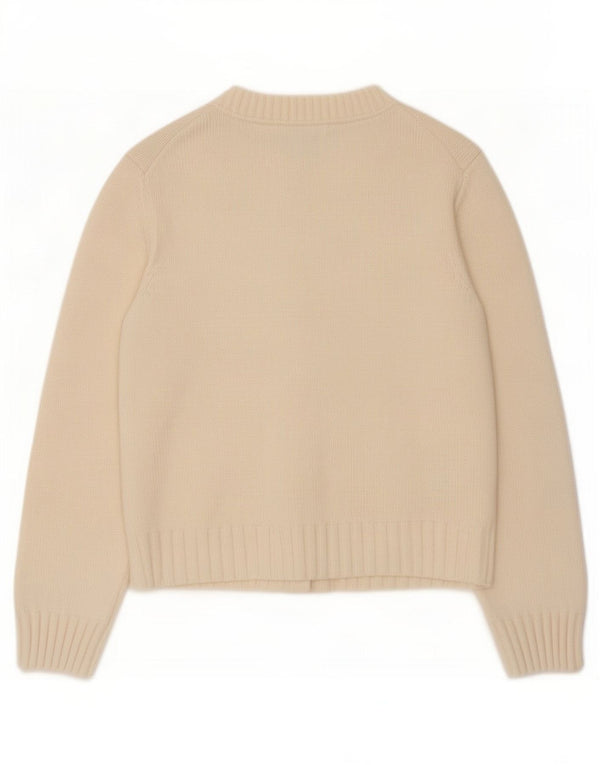 Marks & Spencer Damski sweter oversize UK 6 XS w kolorze złamanej bieli, bawełniany