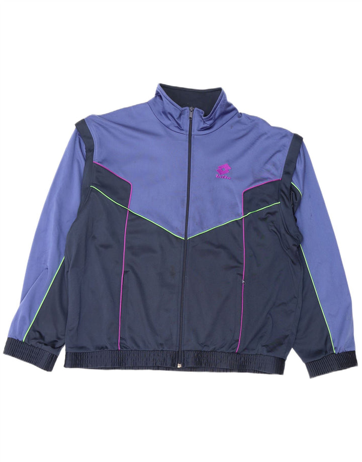 Męska kurtka dresowa LOTTO XL w kolorze niebieskim