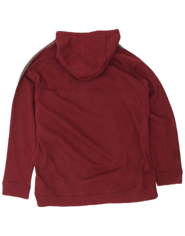 Adidas Męski sweter z kapturem Rancho Mirage Zip 2XL Burgundowa bawełna