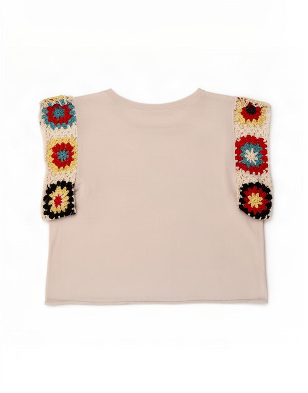 Damska kamizelka Zara Trafaluc Crop Top UK 10 Small White Floral