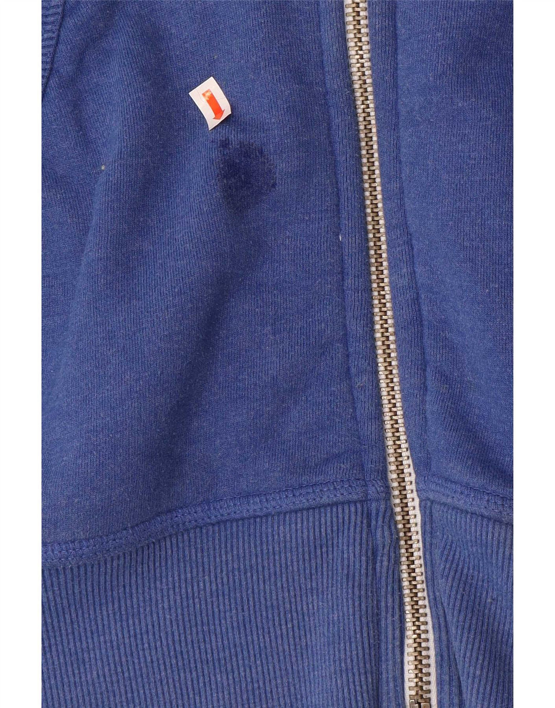Męski sweter z kapturem i zamkiem błyskawicznym Superdry, mały, niebieski, bawełniany