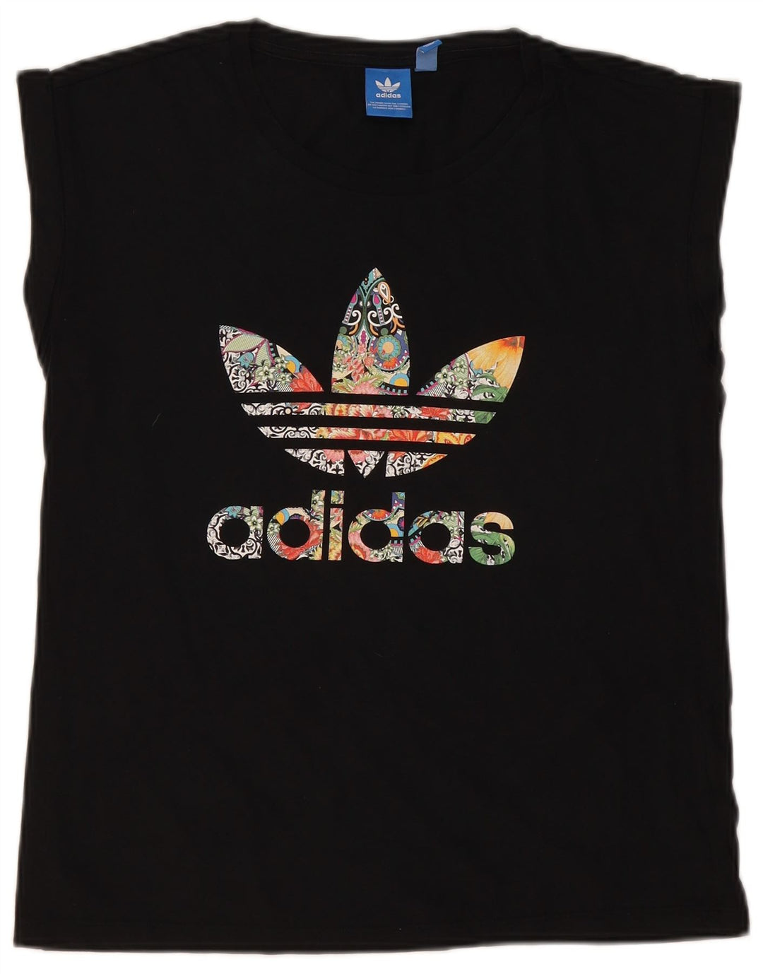 Damska koszulka bez rękawów Adidas z grafiką Top UK 12 Medium Black