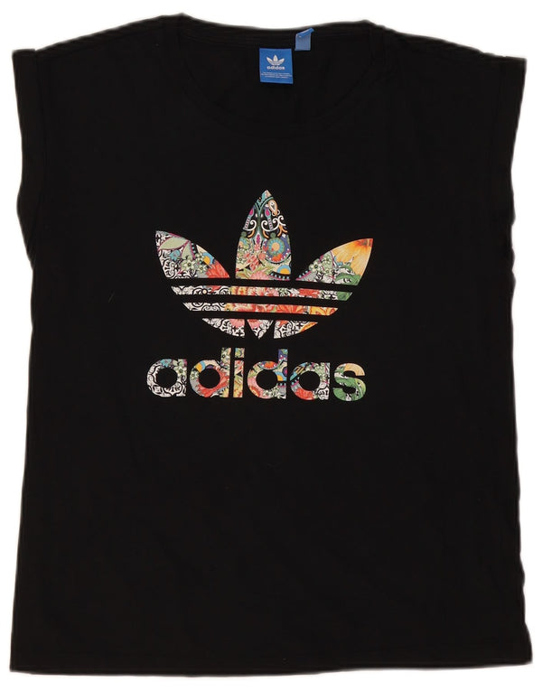 Damska koszulka bez rękawów Adidas z grafiką Top UK 12 Medium Black