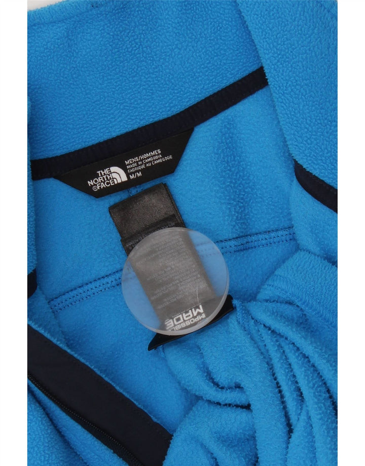 Męski sweter THE NORTH FACE z zamkiem błyskawicznym i średnim niebieskim kolorem