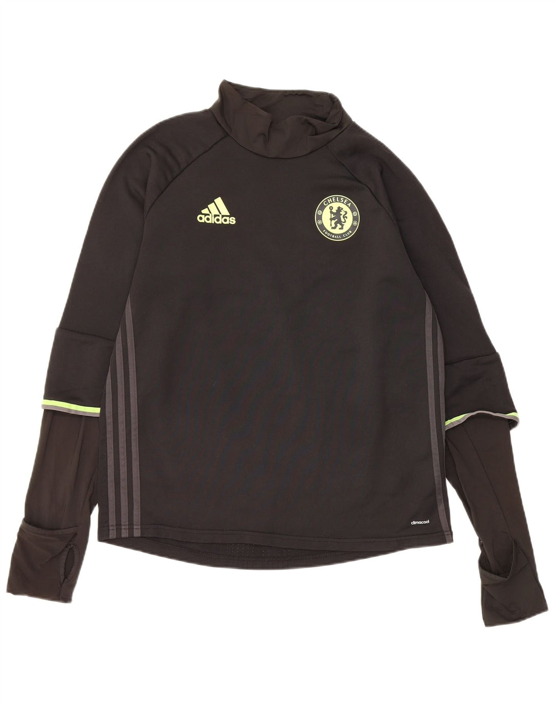 Adidas Męskie Chelsea FC Graphic Top z długim rękawem, średni czarny poliester