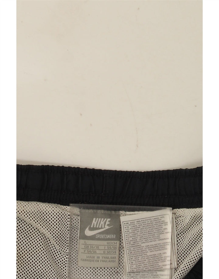 Męskie spodenki sportowe Nike, duże, granatowe, poliestrowe